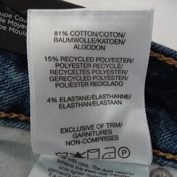 Silver Jeans Elyse Skinny Leg Women's Plus Size 24 Blue Denim Stretch Distressed - Picture 11 of 12